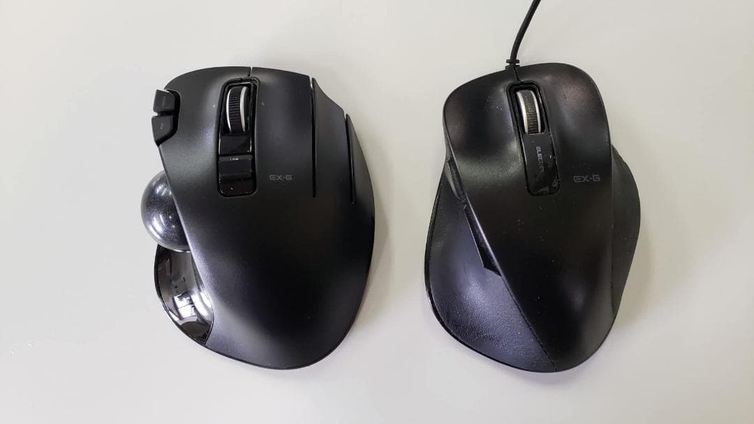 エレコム マウス ワイヤレス トラックボール (親指) 赤玉 6ボタン チルトm