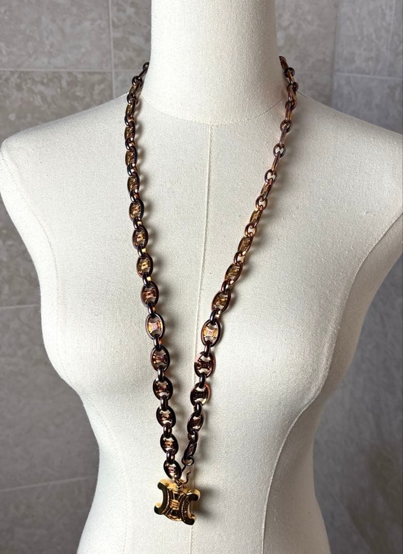 ヴィンテージ　CELINE セリーヌマカダム Macadam チェーン ベルト