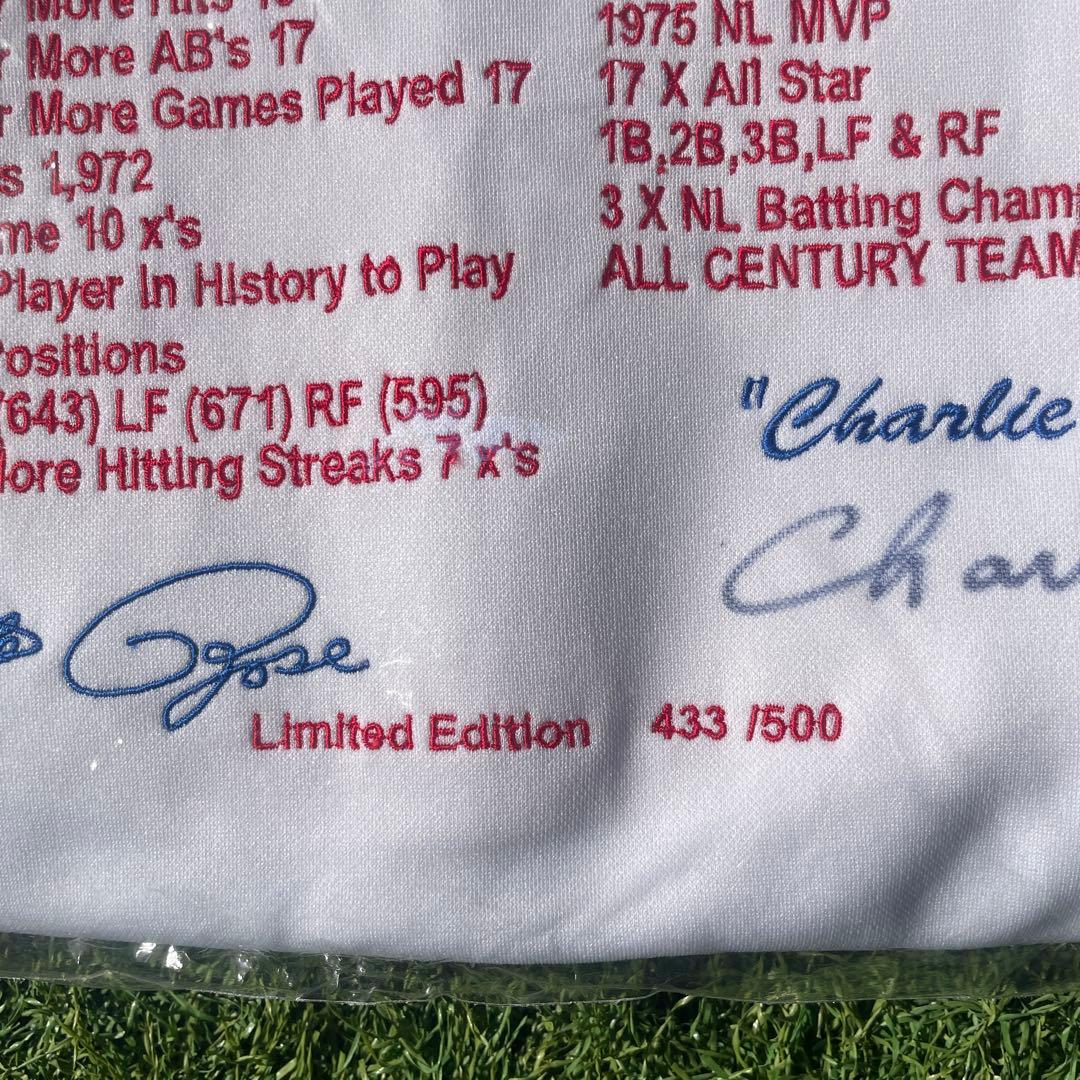 ピートローズ氏　直筆サイン　500枚限定記念ジャージと非売品ブロンズのセット