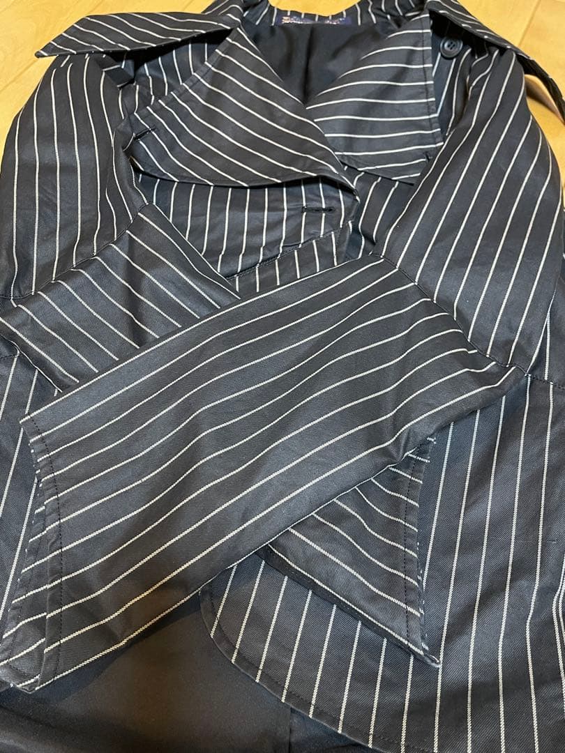 DelinquentGirl ストライプフリルドレス