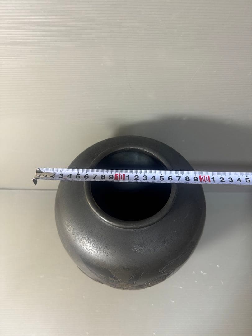 2643 高岡銅器 銅花瓶 希少 金銀象嵌 鳥花文図