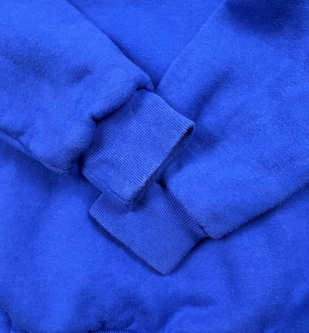 【人気】パーリーゲイツ ビッグロゴ スウェット パーカー ブルー メンズ4(M)