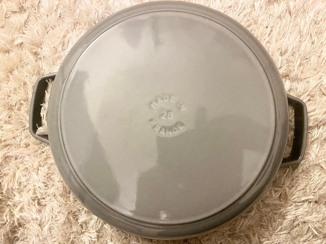 ☆美品☆ ストウブ　STAUB ブレイザー　ソテーパン　28cm グレー