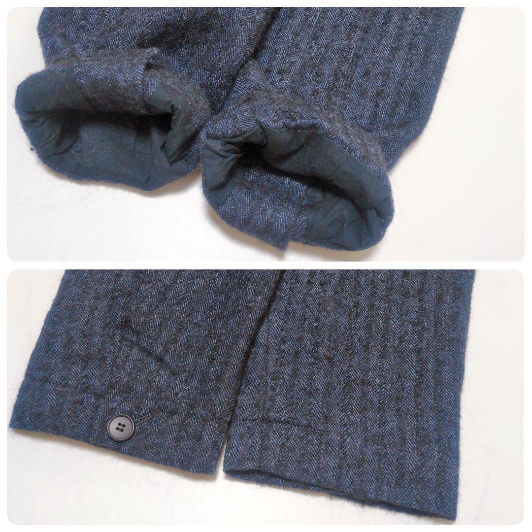 pas de calais✨️リネン ウール ヘリンボンジャケッ ト ゆったり❁