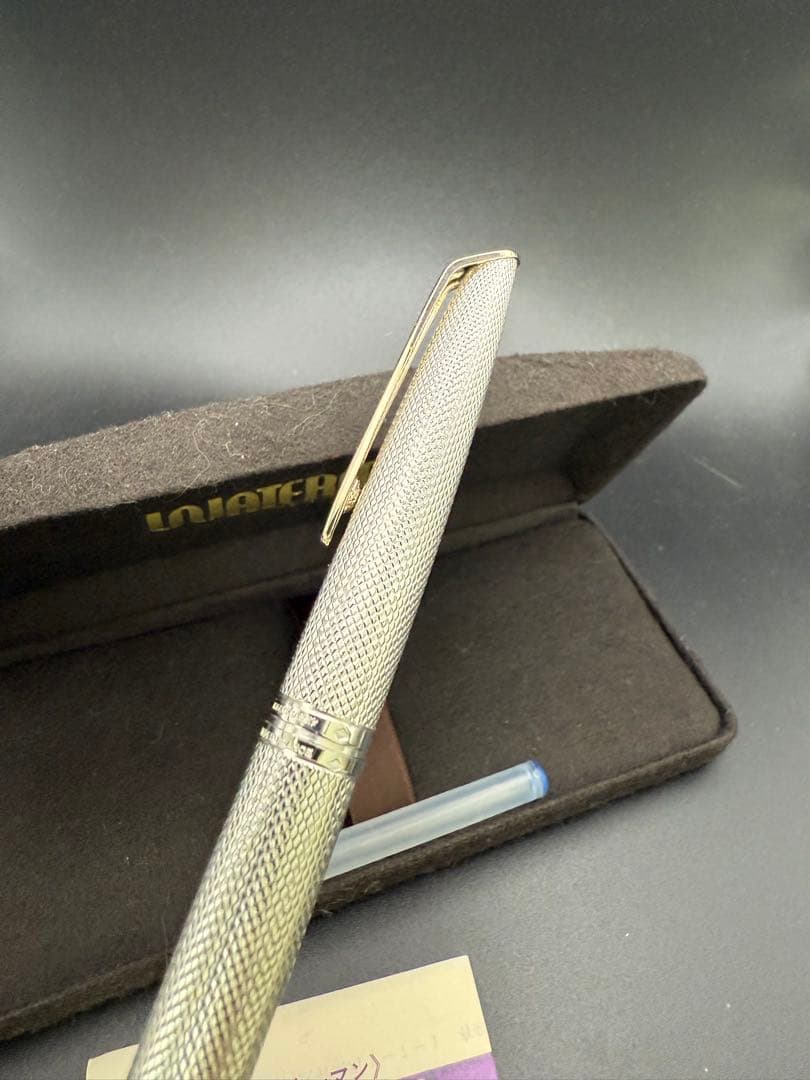 WATERMAN 万年筆 CF-77R 銀張 バーレイ