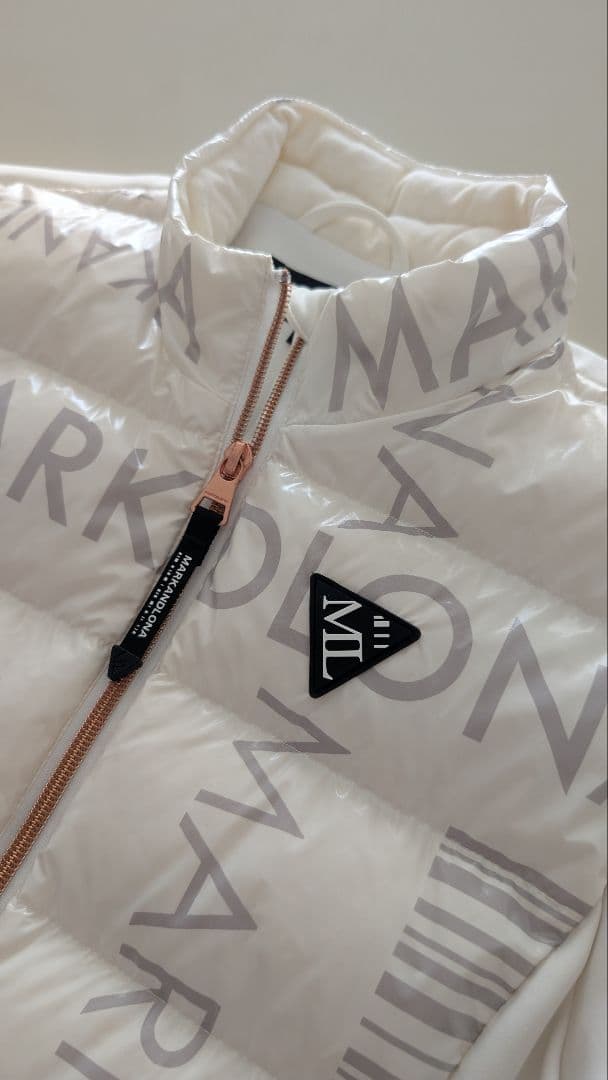 マークアンドロナ　コード　レディース　ダウン半袖ジャケット