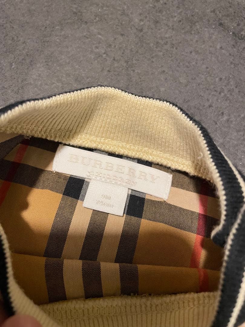 【美品】バーバリー BURBERRY ロンパース 9m 74cm 70