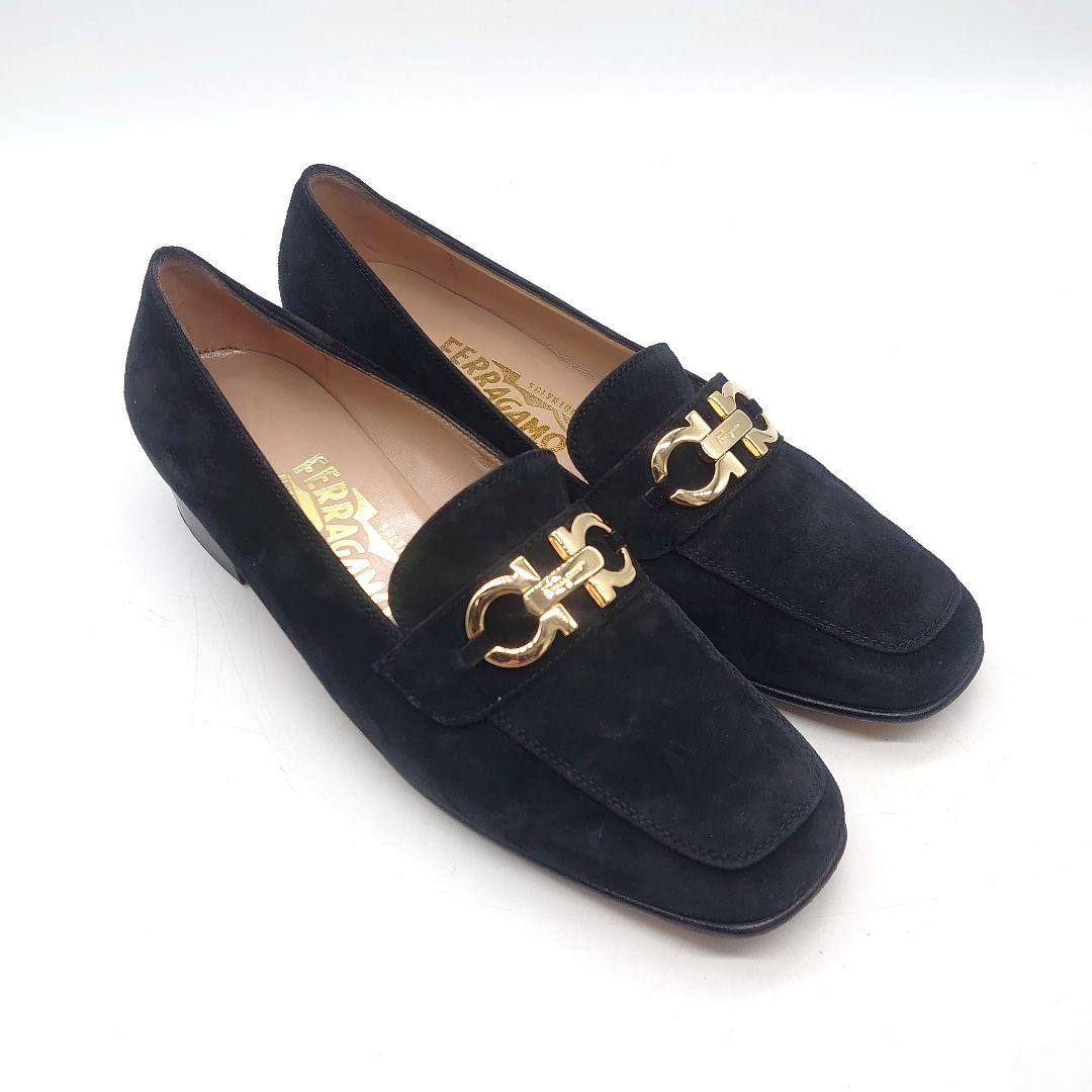 Salvatore Ferragamo スエード ガンチーニ ビットローファー