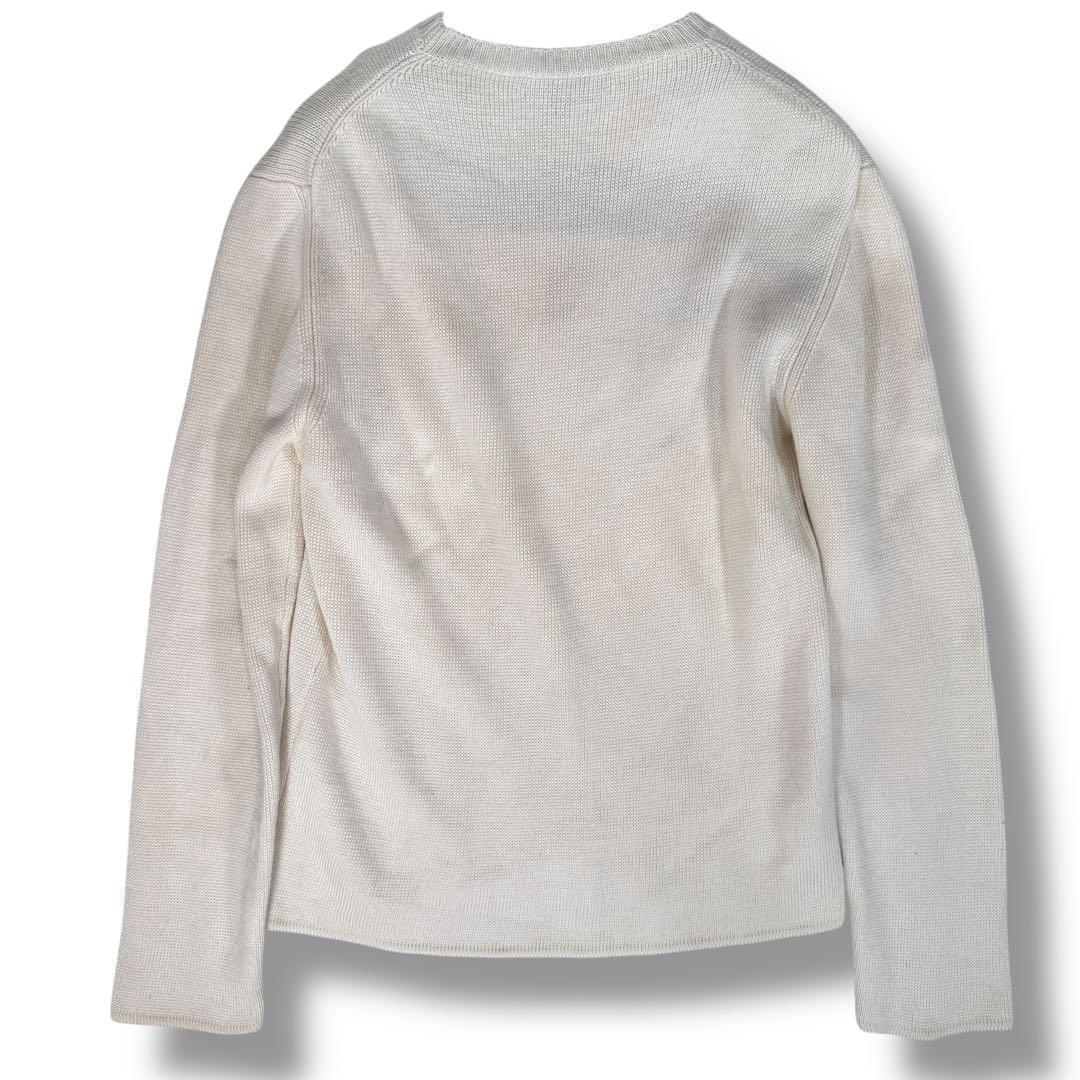 GUCCI グッチ シルク混 シェリーライン ニット セーター アイボリー L