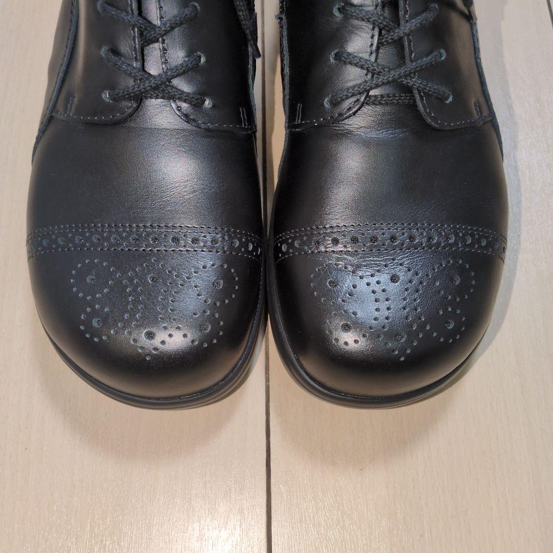 美品 フィンコンフォート ドイツ サイドジップ アンクルブーツ 23.5