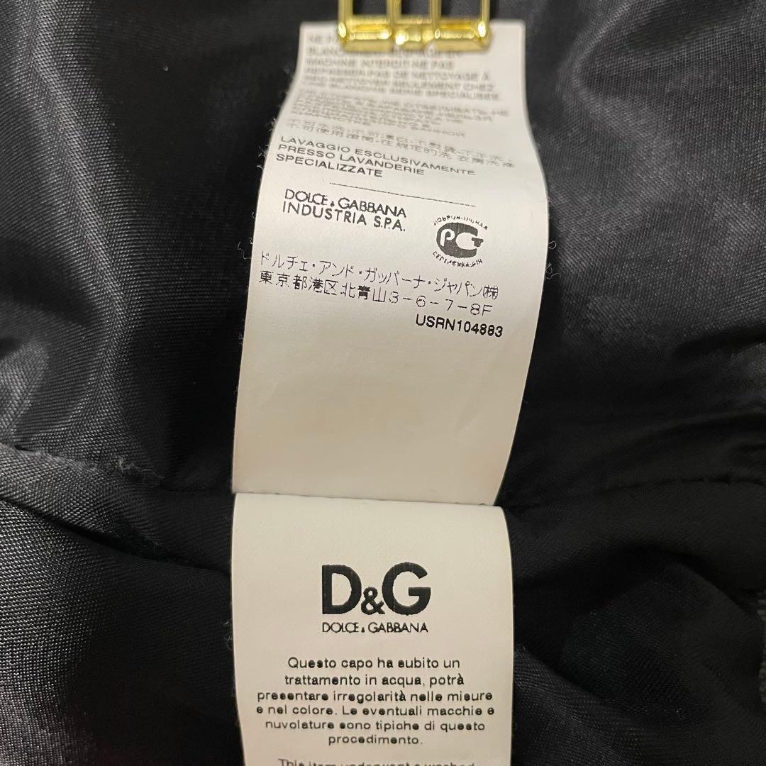 【美品】ドルチェアンドガッバーナ シングルライダースジャケット 黒 サイズ36