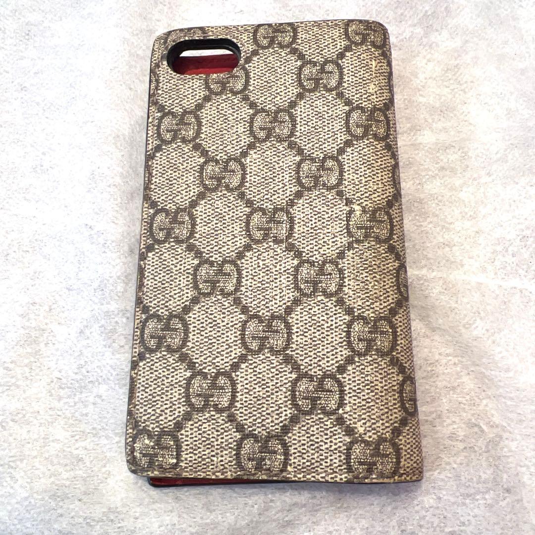 【正規品】GUCCI 手帳型ケース　iPhone7 猫