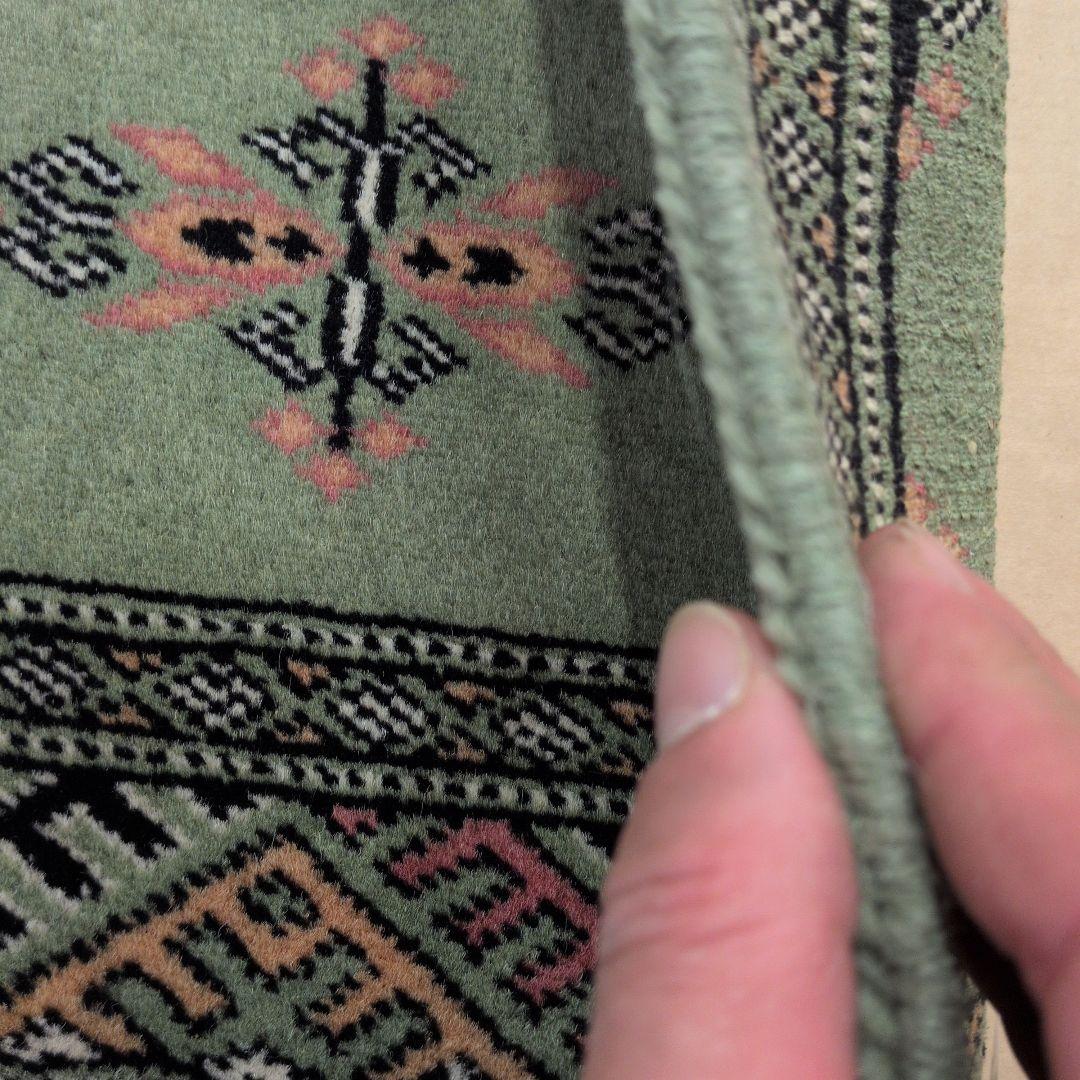 47x76cmパキスタン手織りマット(431)ギャッベ・ペルシャ・毛・じゅうたん