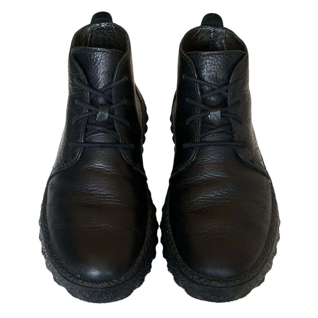 【美品】CAMPER 40 グランド ミシュラン レザー 厚底 オールブラック