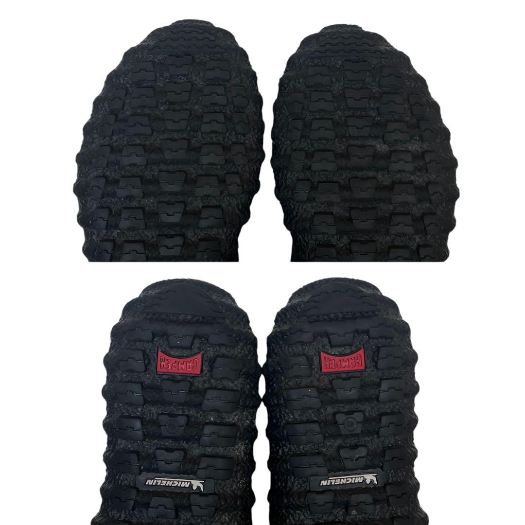 【美品】CAMPER 40 グランド ミシュラン レザー 厚底 オールブラック