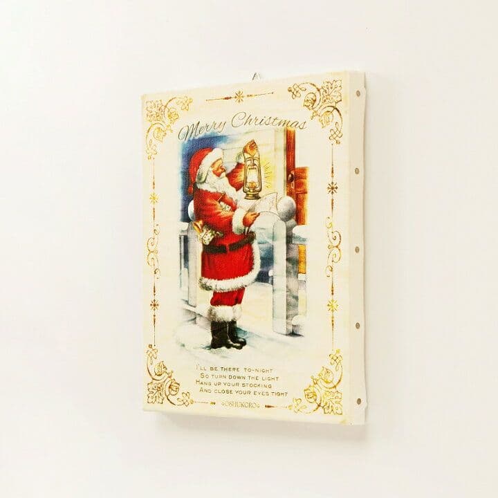 キャンバスアートパネル 27 】クリスマス サンタ★飾り付け玄関ポスター絵 壁