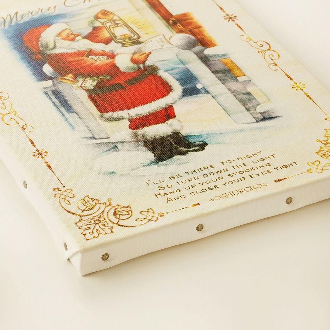 キャンバスアートパネル 27 】クリスマス サンタ★飾り付け玄関ポスター絵 壁