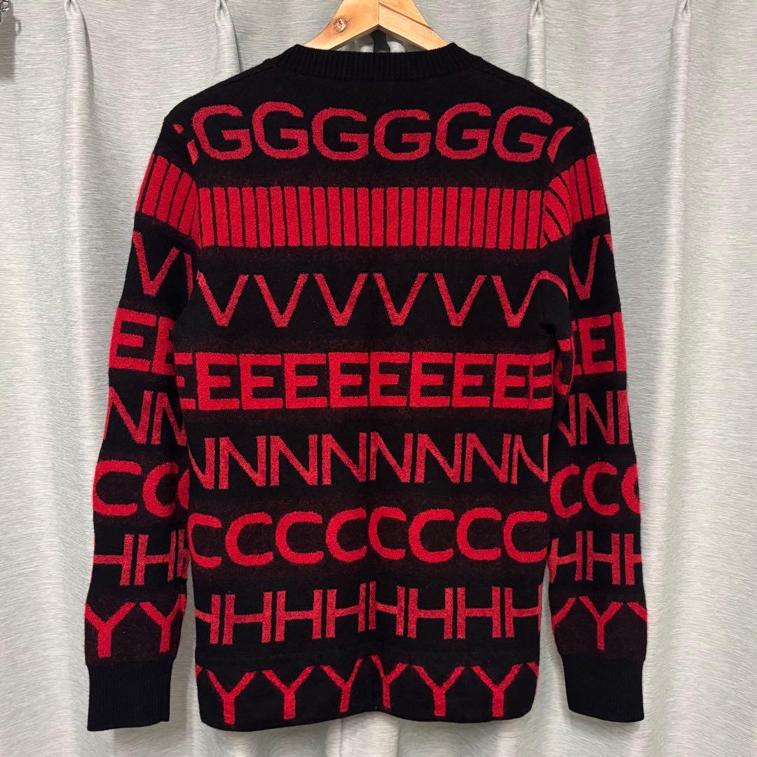 極美品！GIVENCHY 総柄　ロゴニット　ウール　セーター　ジバンシー　モヘア