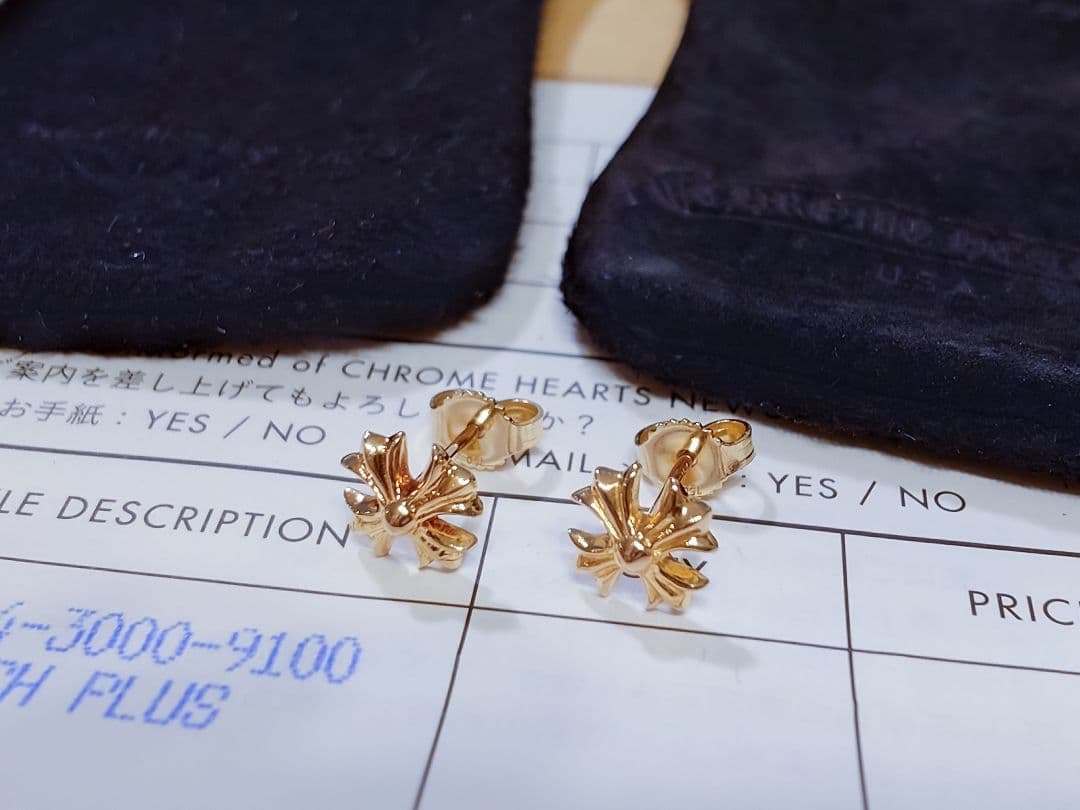 Ki　正規品　新品　クロムハーツ　chプラス　22k ピアス