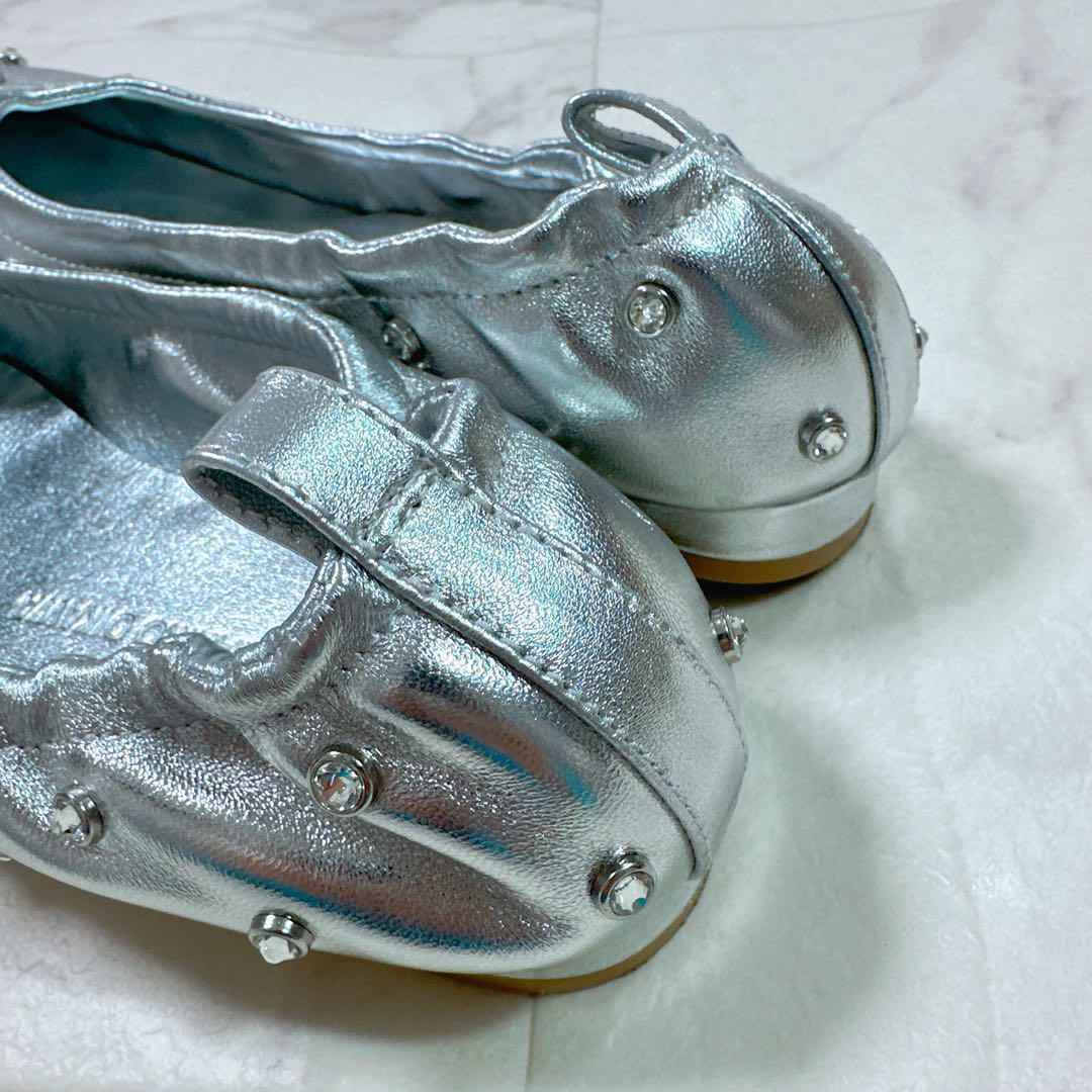 ツルバイマリコオイカワ Millenia バレエシューズ　今期　スタッズ