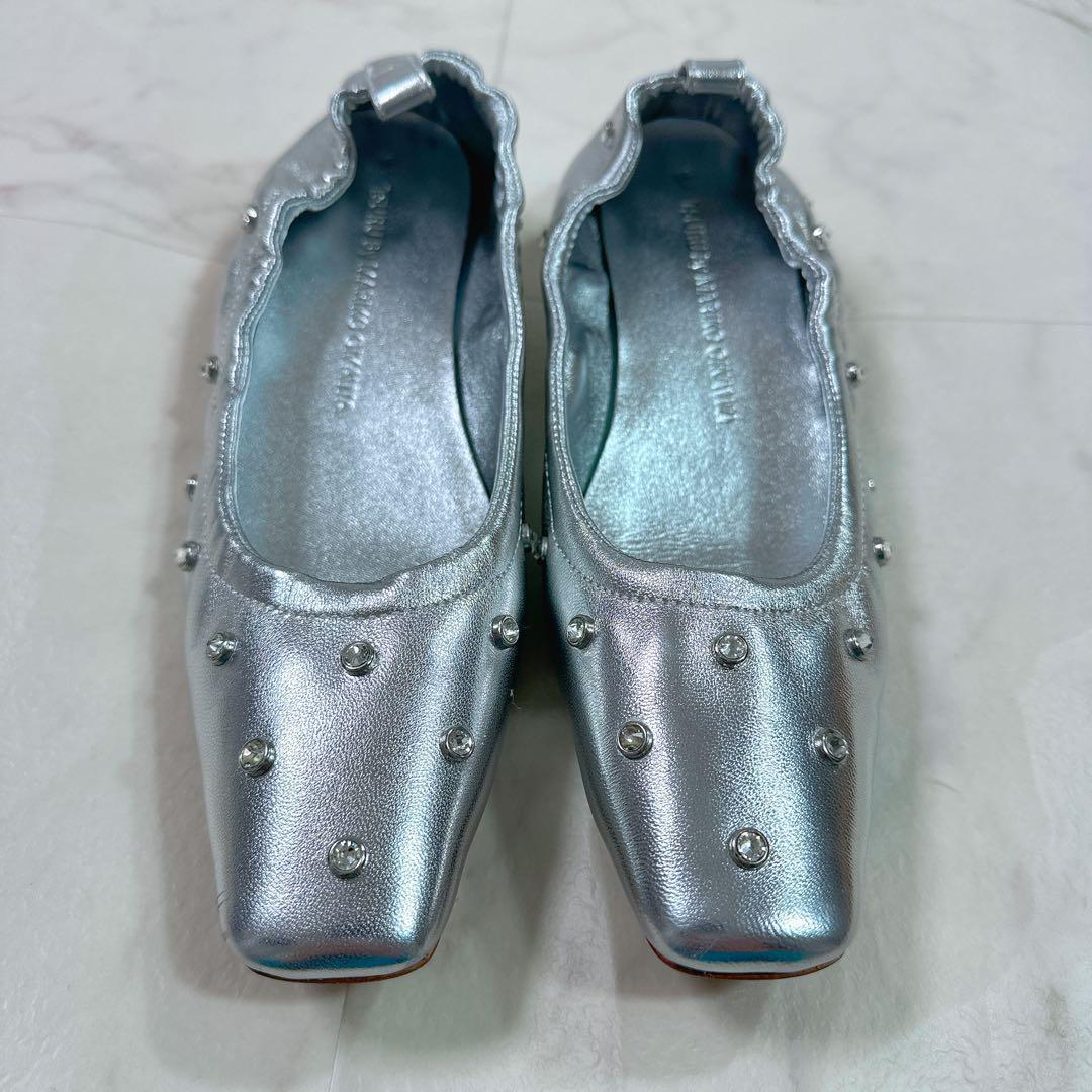 ツルバイマリコオイカワ Millenia バレエシューズ　今期　スタッズ