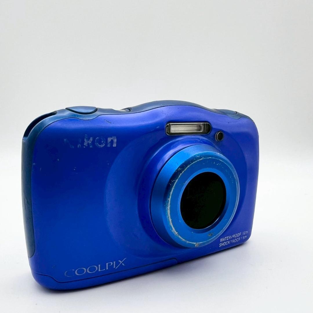 【完動品】Nikon COOLPIX W100 コンデジ ブルー 動作確認済