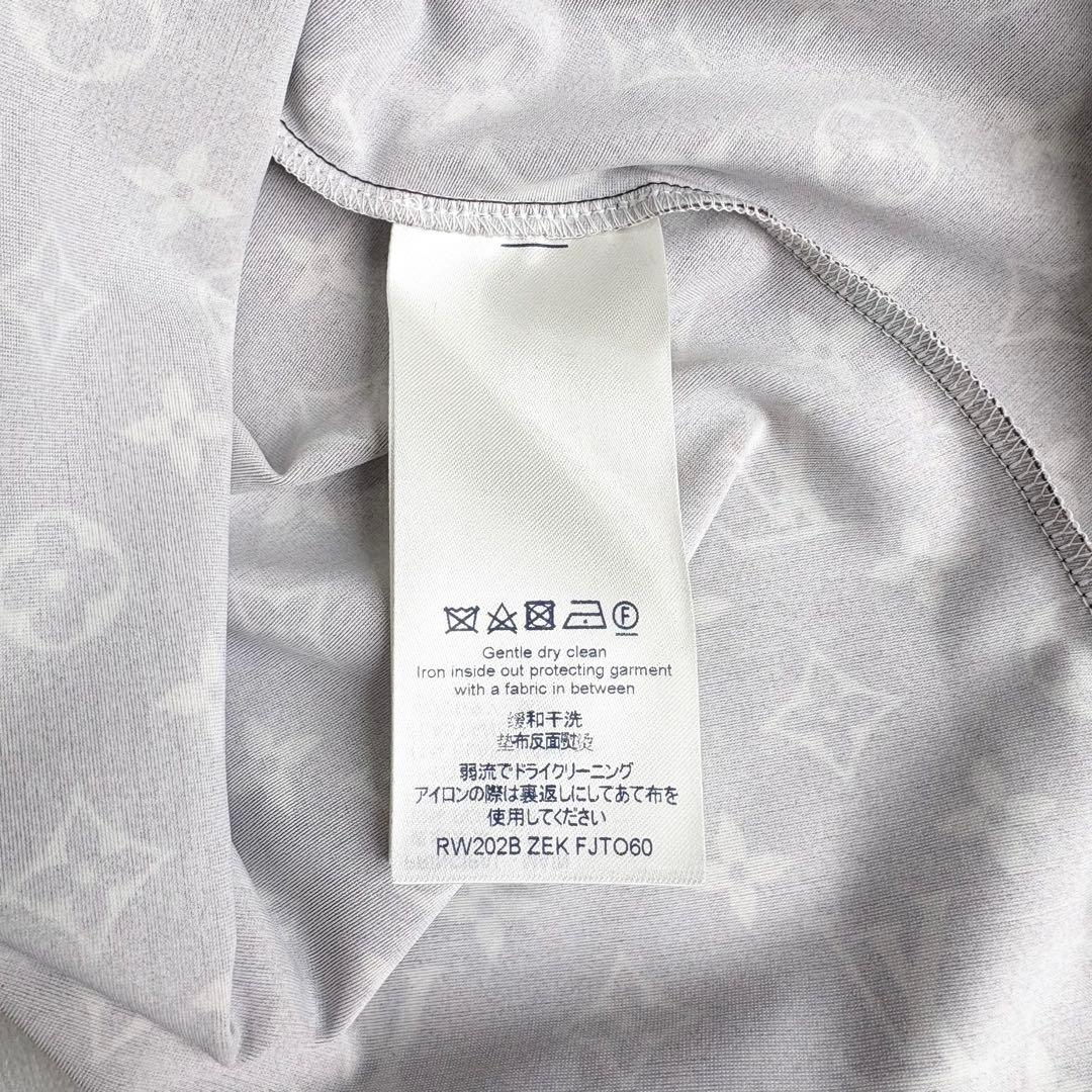 ルイヴィトン タグ付き新品未使用 モノグラム総柄ブラウス バックファスナー ロゴ