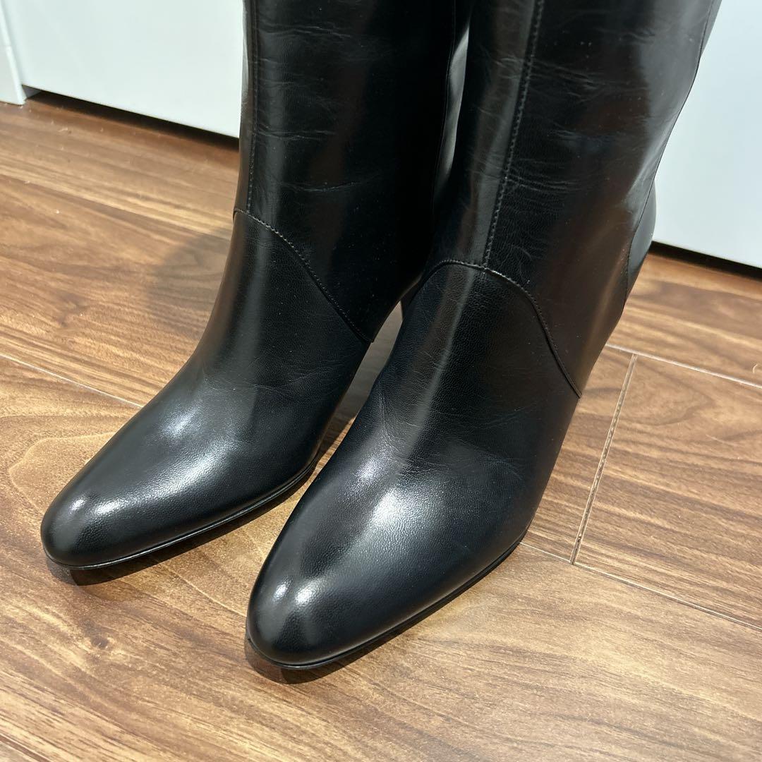 BRUNOMAGLI ブルーノマリ ロングブーツ36 ブラック イタリア製