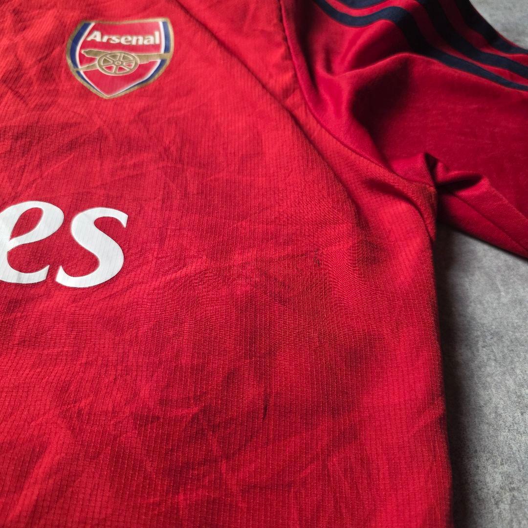 激レアadidasアディダスアーセナルトレーニングトップサッカーシャツ赤2XO