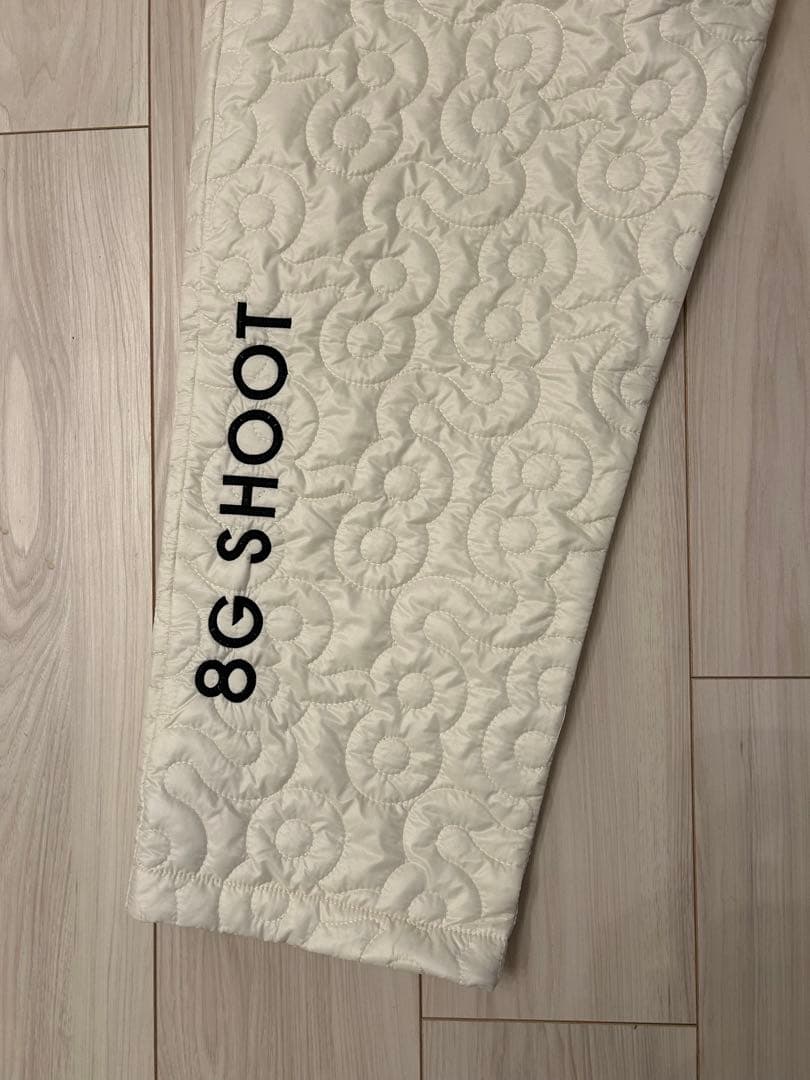 8G SHOOT ロゴキルティング中綿入りパンツ -OFF WHITE-