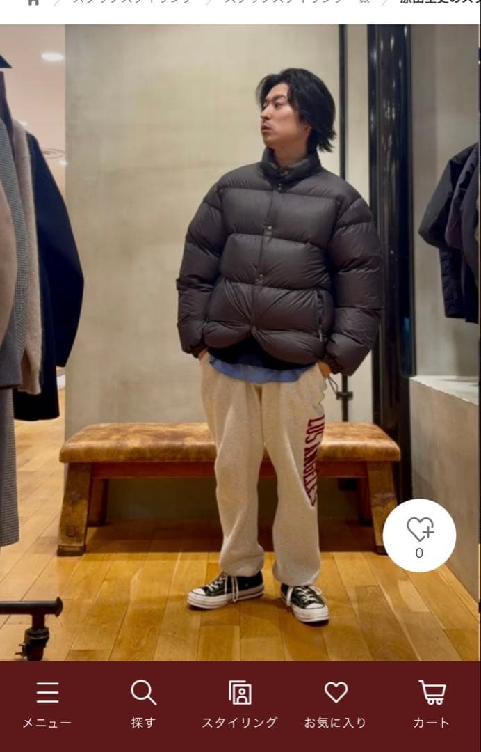 ジャケット・アウター KAJIF LIGHT DOWN JACKET M D.GREEN