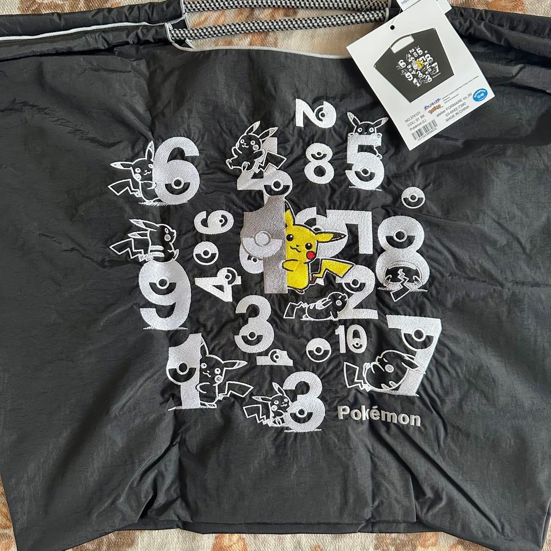 【店舗限定】ボールアンドチェーン×ポケットモンスター エコバッグBLACK L