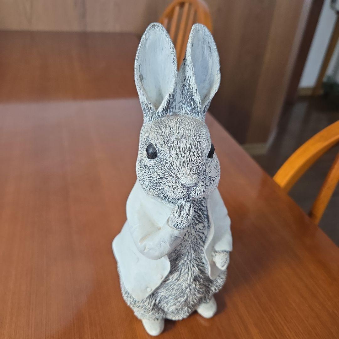 陶器製ウサギオーナメント 約25cm