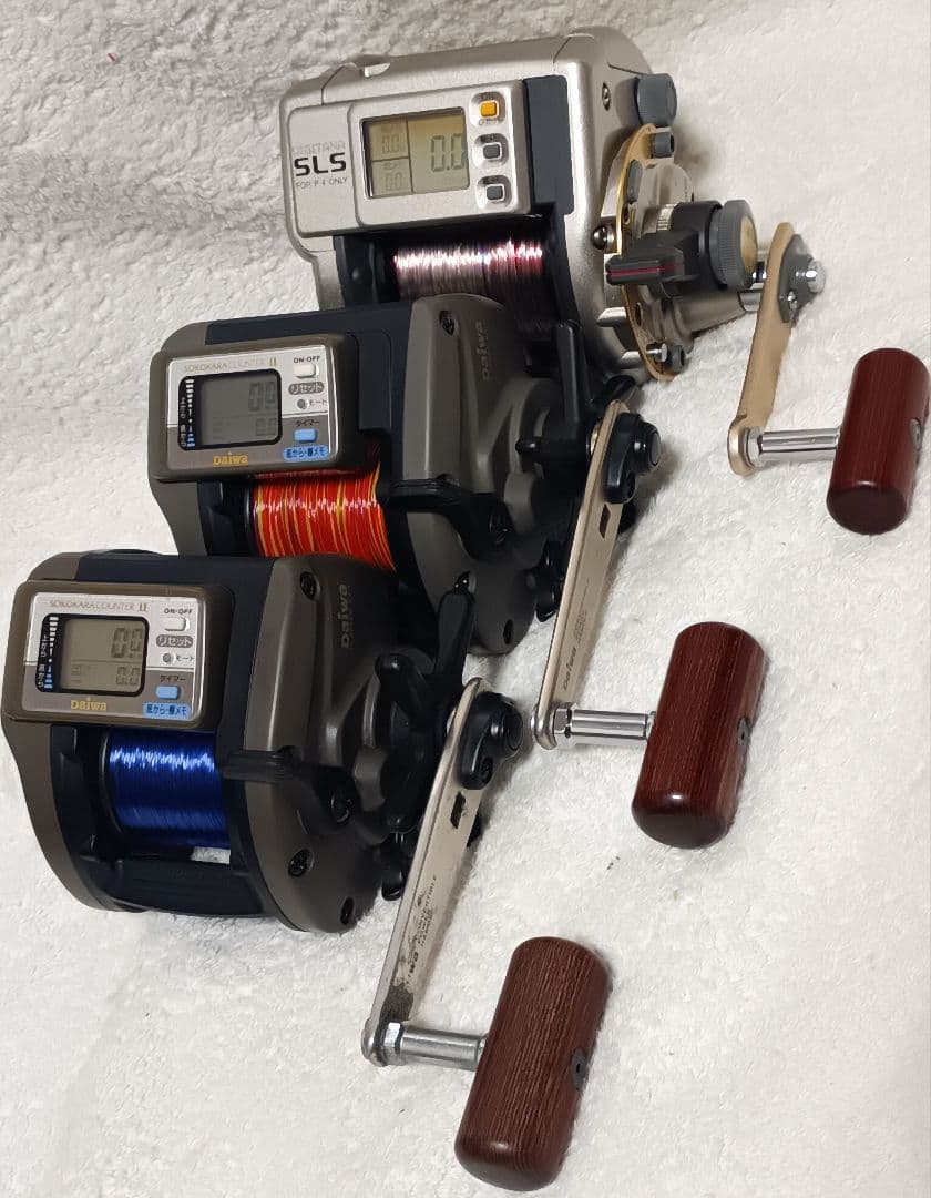 シマノデジタナレバードラグ3000&ダイワスーパータナセンサー350&300