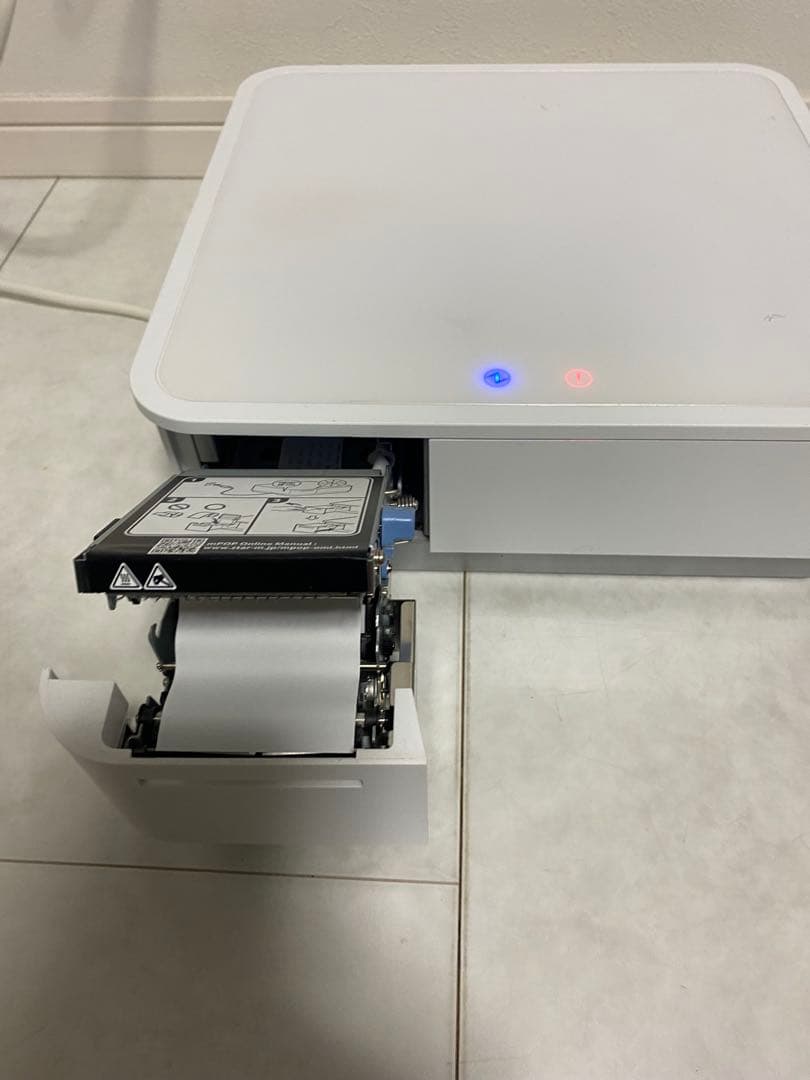 スター精密 mpop サーマルプリンタ付きキャッシュドロア　白