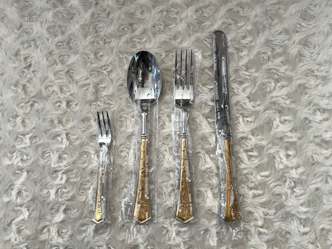 ヤマコ　カトラリーセット　オリジナル　金彩　ディナーセット〈24本セット〉