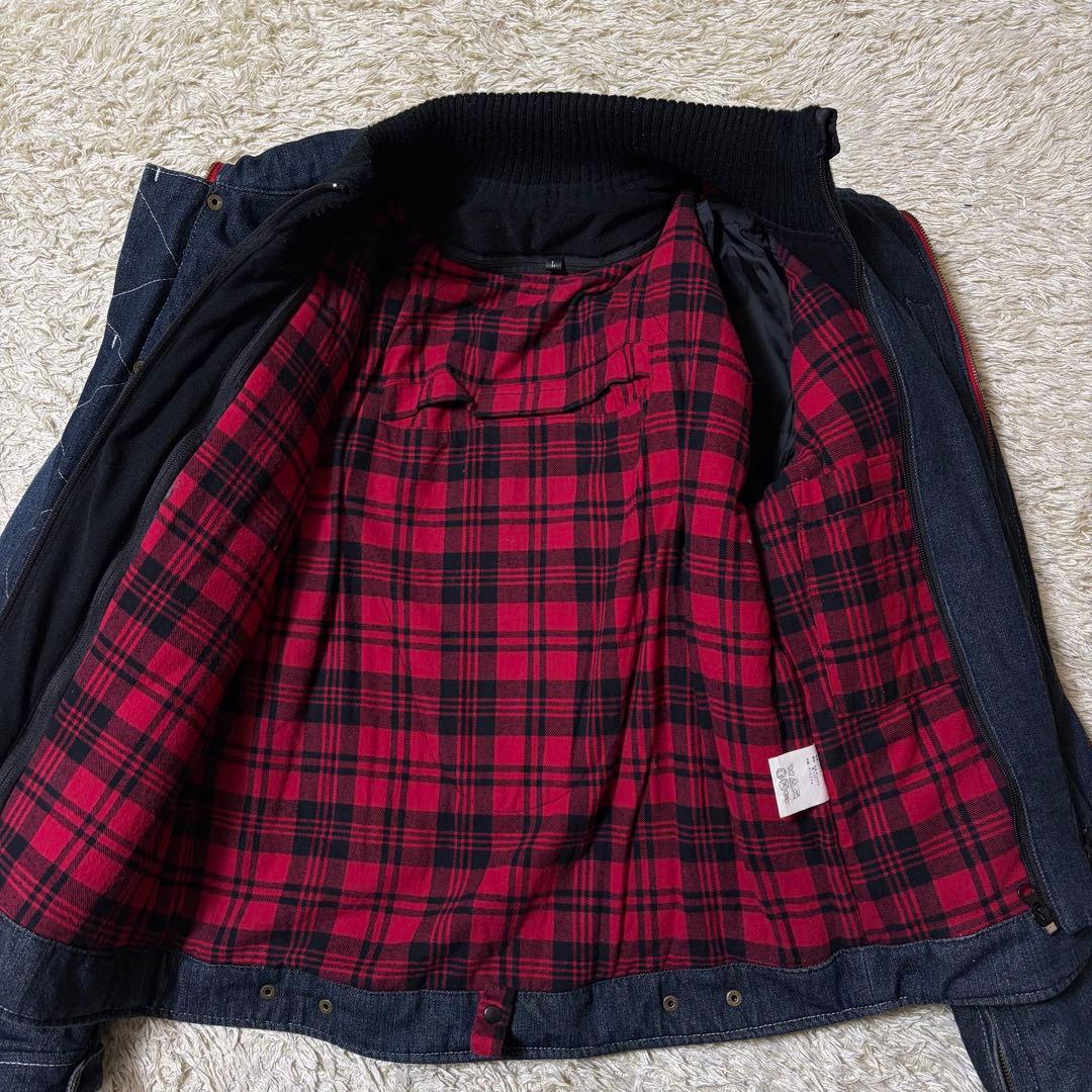 スナップオン Snap-on デニム バイクジャケット 中綿 冬 　ライディング