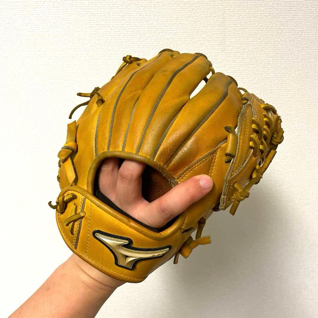 476 ミズノ グローバルエリート 型抜群 即戦力 軟式 少年 内野手用グローブ