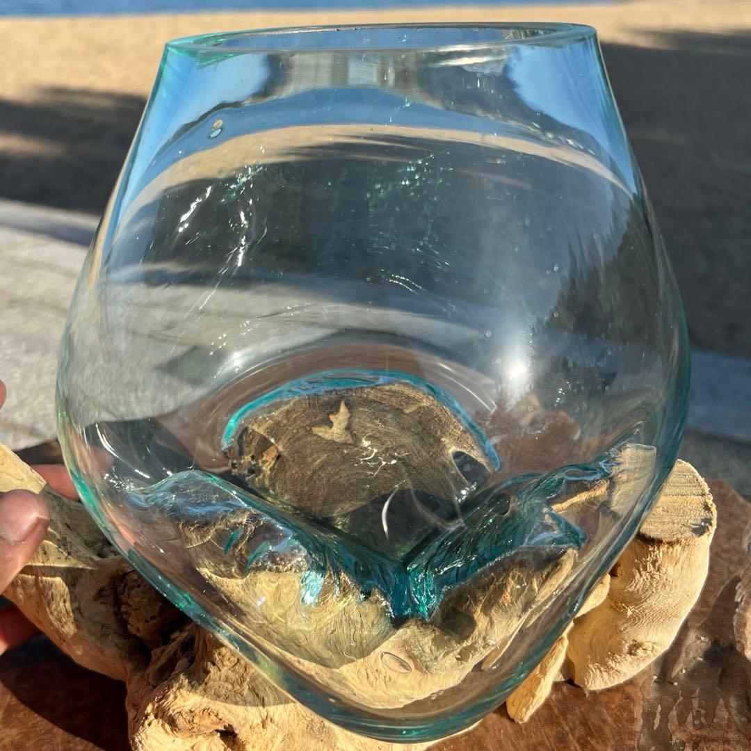流木ガラスオブジェW18A 花瓶 金魚鉢 ガーデニング テラリウム 観賞魚 容器