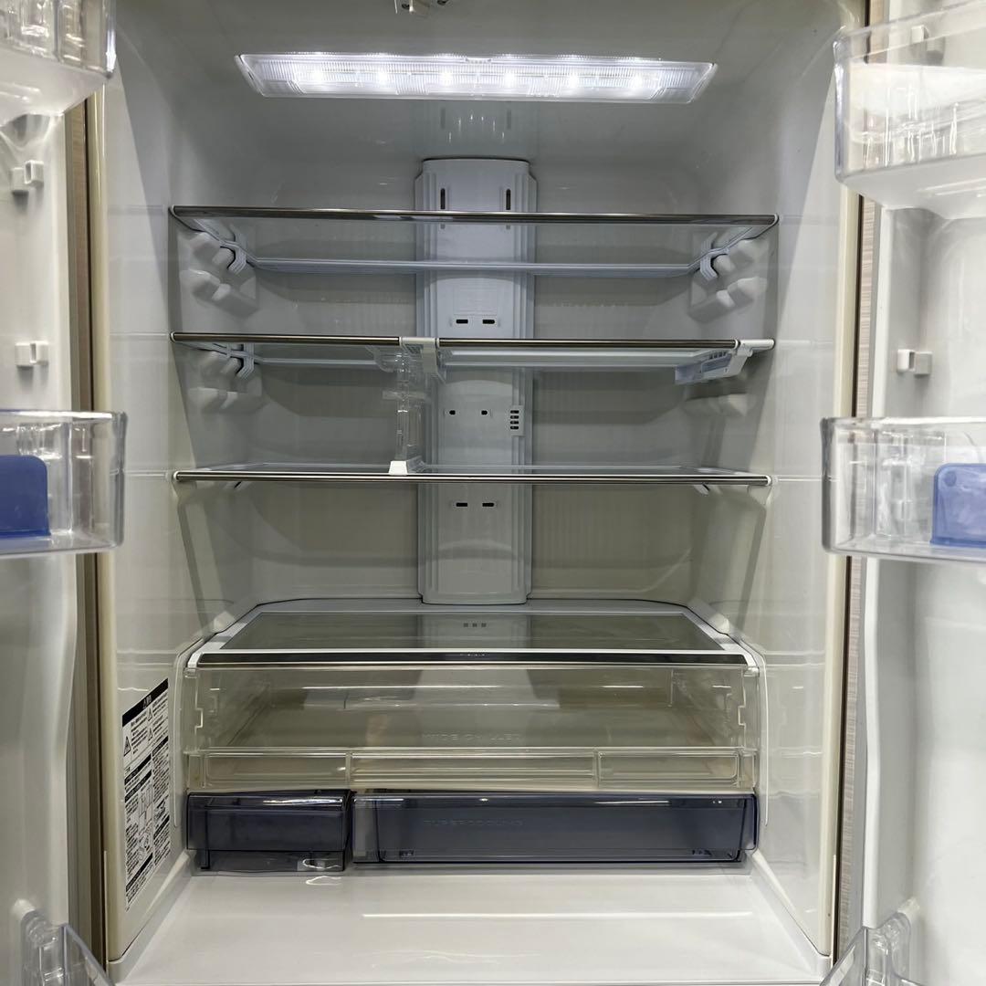 928⭕️冷蔵庫　400-500㍑　大型　三菱　フレンチ　シルバー　安い　設置無料