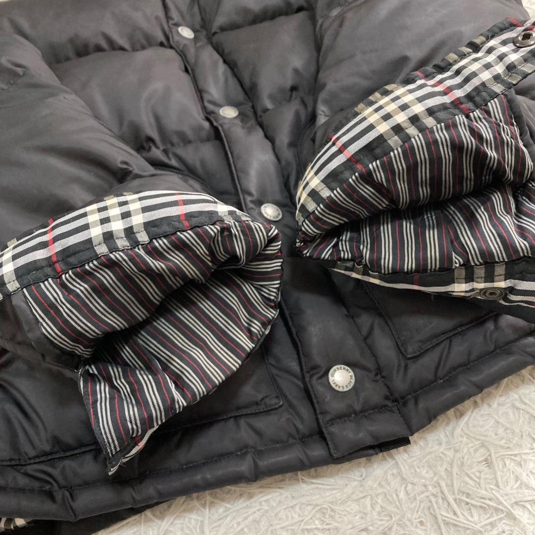17430✨Y2K バーバリーブラックレーベル 3way ファーダウンジャケット