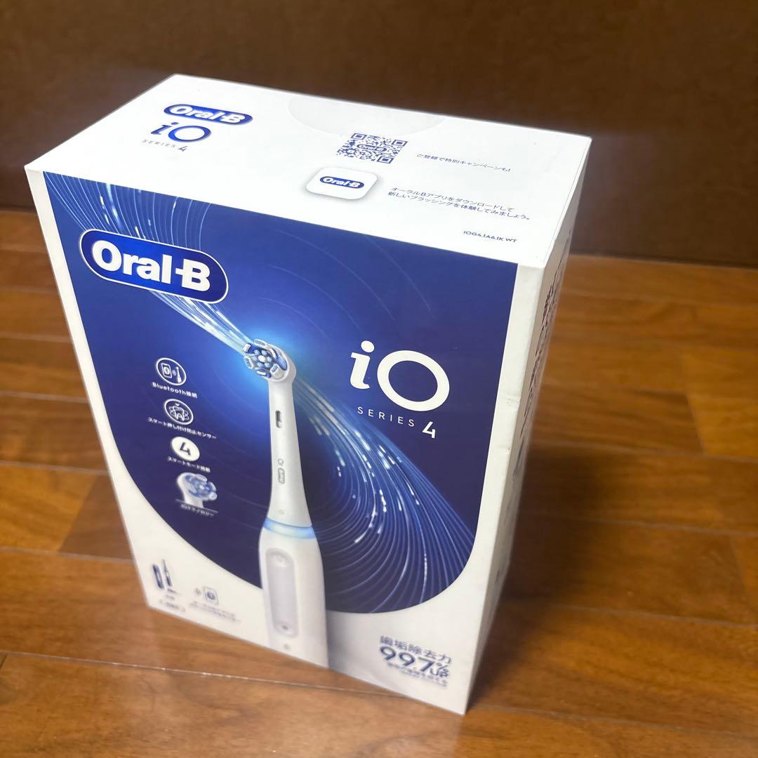 オーラB io4 クワイトホワイト 電動歯ブラシ 送料込 新品 未開封