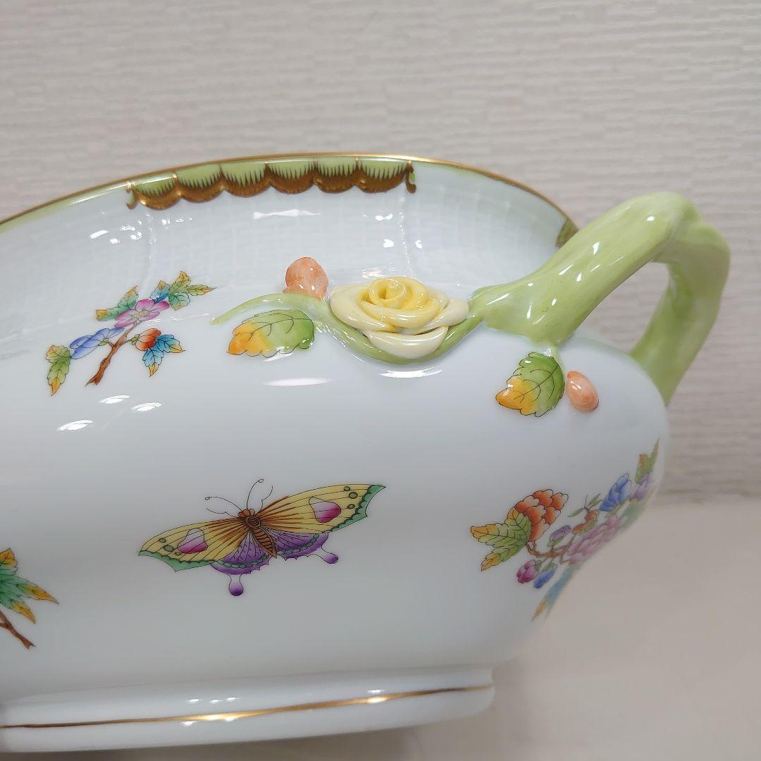 A*)様 ヘレンド ヴィクトリアブーケ チュリーン 大型 陶器 ボウル 蓋なし