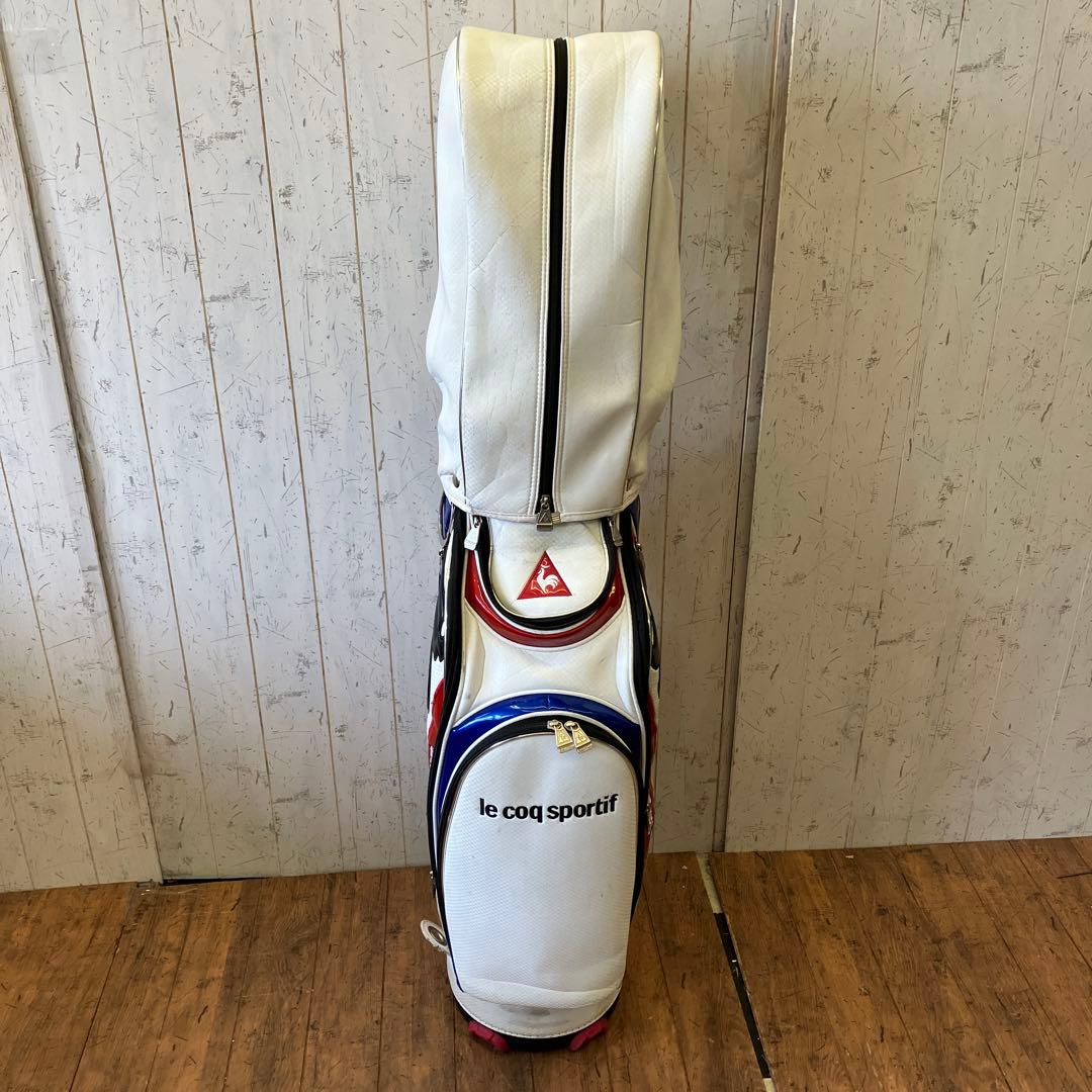ルコック スポルティフ キャディバッグ ゴルフバッグ ビックロゴ トリコロール