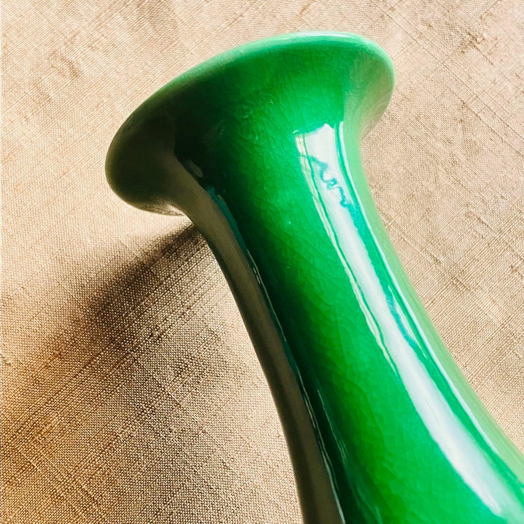 京焼　永楽善五郎　交趾花入　花瓶　花生