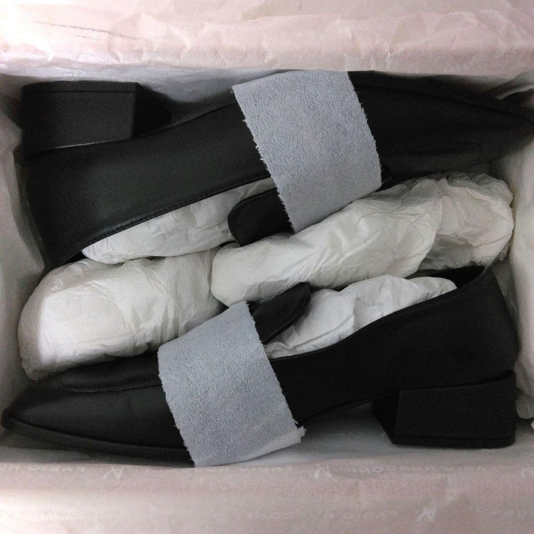 【 FABIO RUSCONI】タッセルローファー/ブラック 24.5 未使用