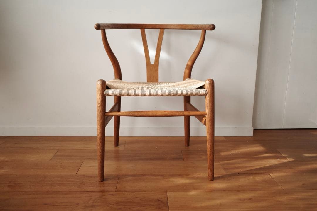 極美品【ヴィンテージ yチェア】オーク ペーパーコード新品