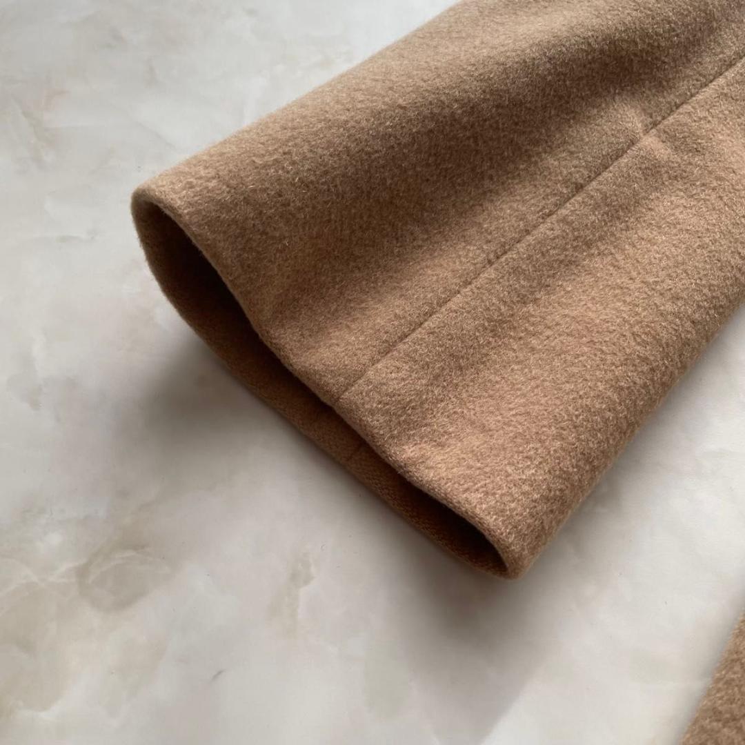 INED イネド カシミヤ100% 　ベルテッドコート 女優襟　ウールコート　M