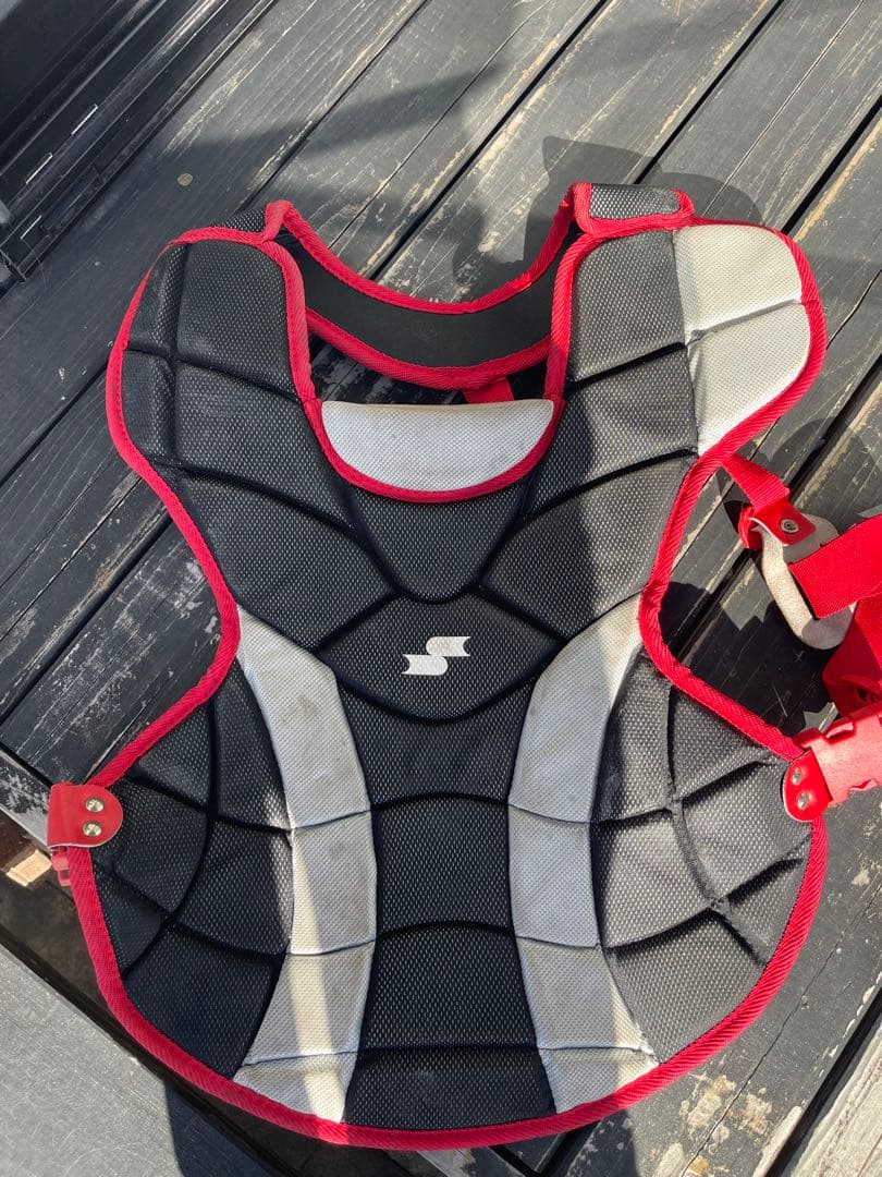 SSK キャッチャー用プロテクター 黒/赤