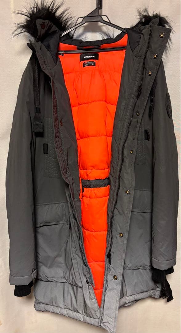 DIESEL ディーゼル ファー付き中綿入りコート Sサイズ